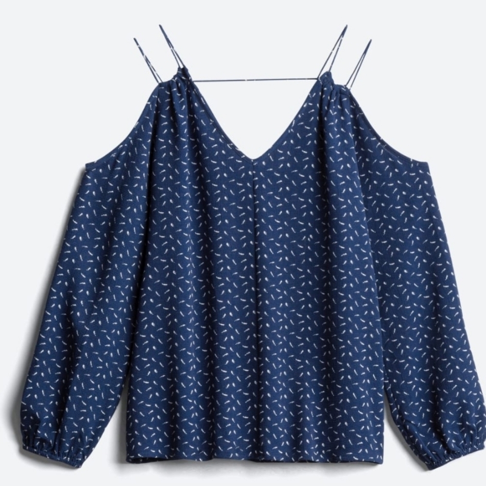 Open shoulder blouse